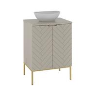 WASCHTISCH 60.6cm Daria Kaschmir - Beige, Holzwerkstoff (60.6/84.2/45.8cm) - Petits-meubles