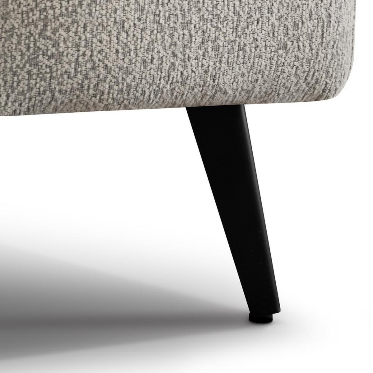 ECKSCHLAFSOFA Vinni Cappuccino, Chenille-Stoff, rechts - Cappuccino, Textil (265/205cm) - Beautysofa