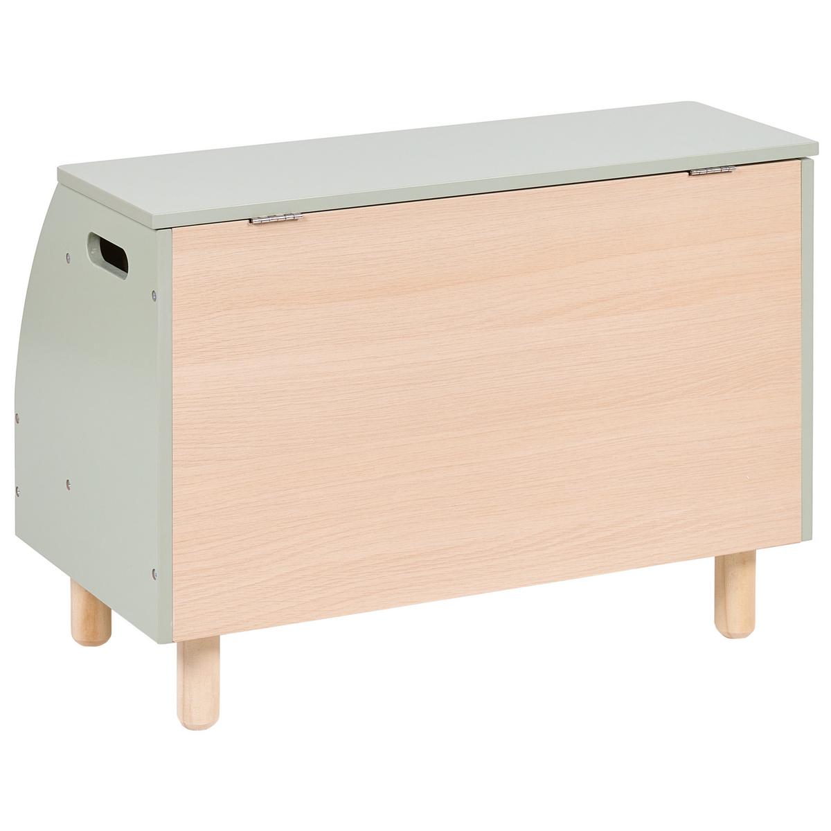 SPIELZEUGKISTE 44 cm Hellgrün Tilba - Hellgrün, Holzwerkstoff (60/44/30cm) - Beliani