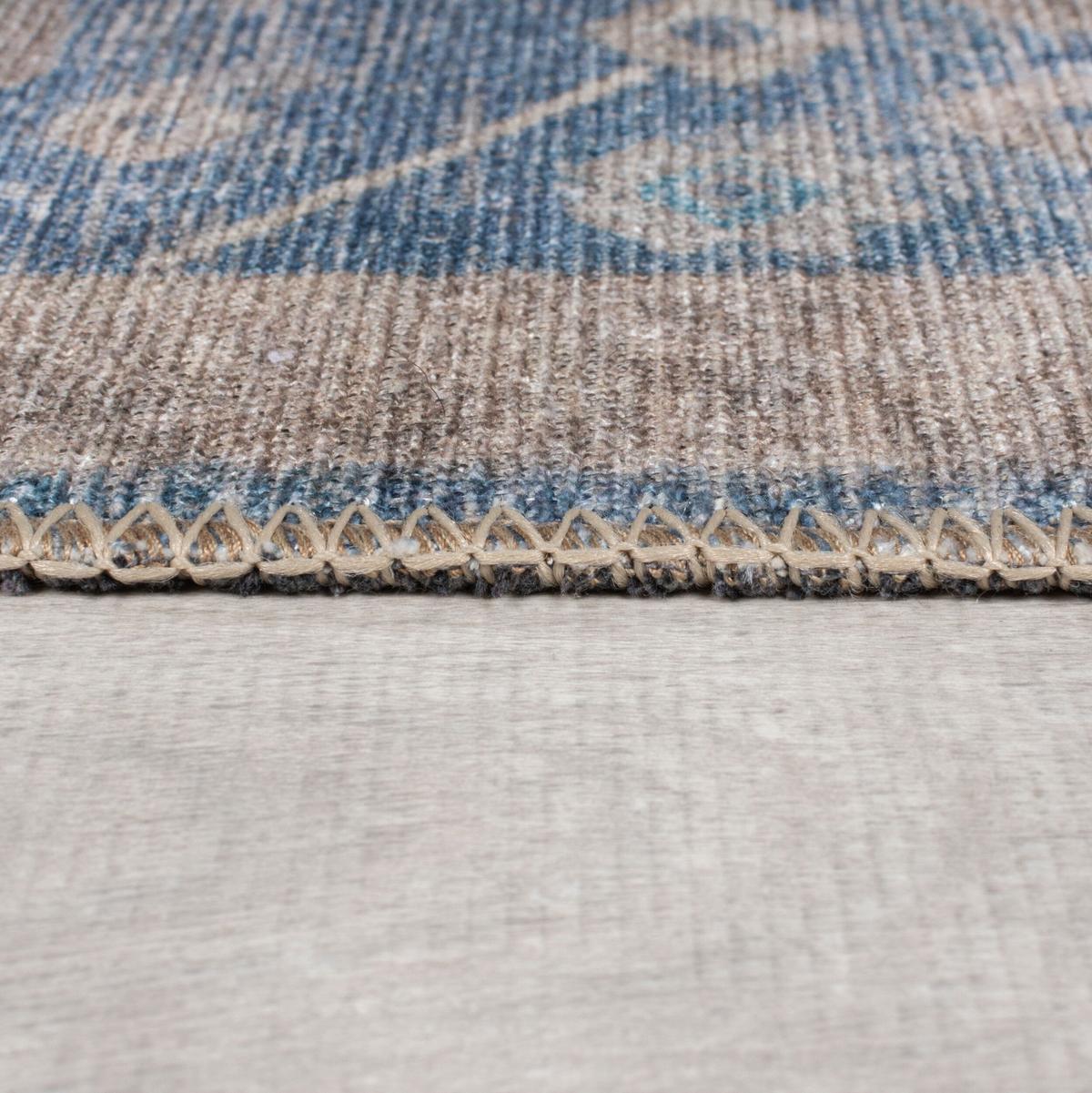 TEPPICH Waschbar HURST, orientalisch, Blau, 152 x 230 cm - Blau, Textil (230/152cm) - KADIMA DESIGN