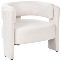 SESSEL Stoff Cremeweiß Maggeby - Weiß, Textil (79/69/69cm) - Beliani