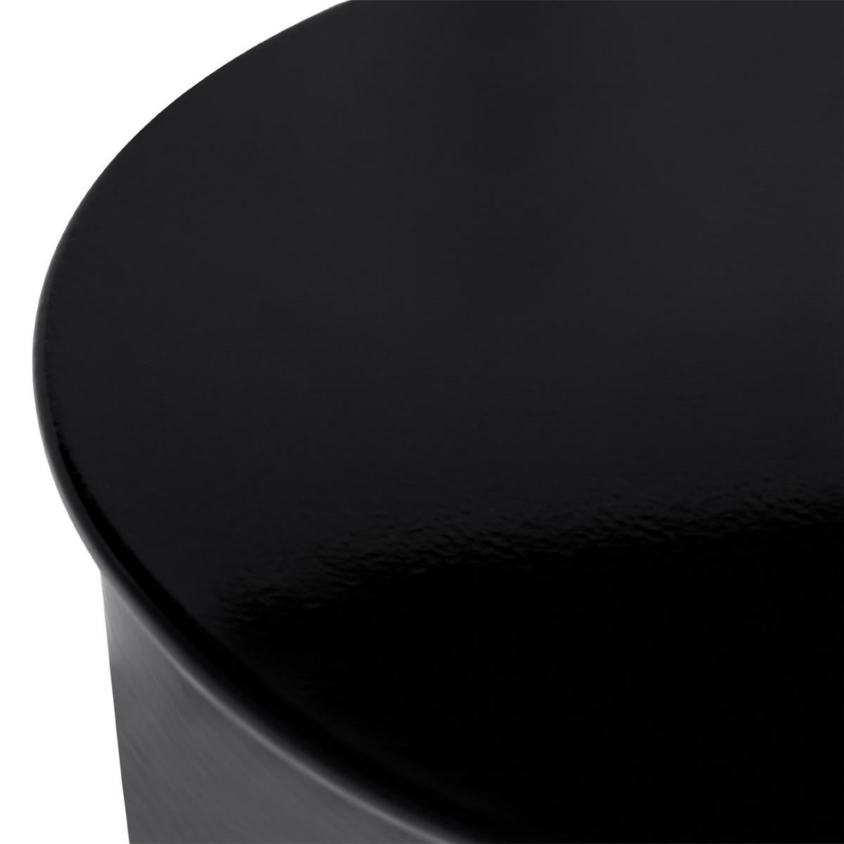 BEISTELLTISCH Metall Schwarz Letta - Schwarz, Metall (31/31/47cm) - Beliani