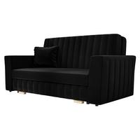 SCHLAFSOFA Viva Glam III - Schwarz/Naturfarben, Holz/Kunststoff (160/85/98cm) - MIRJAN24