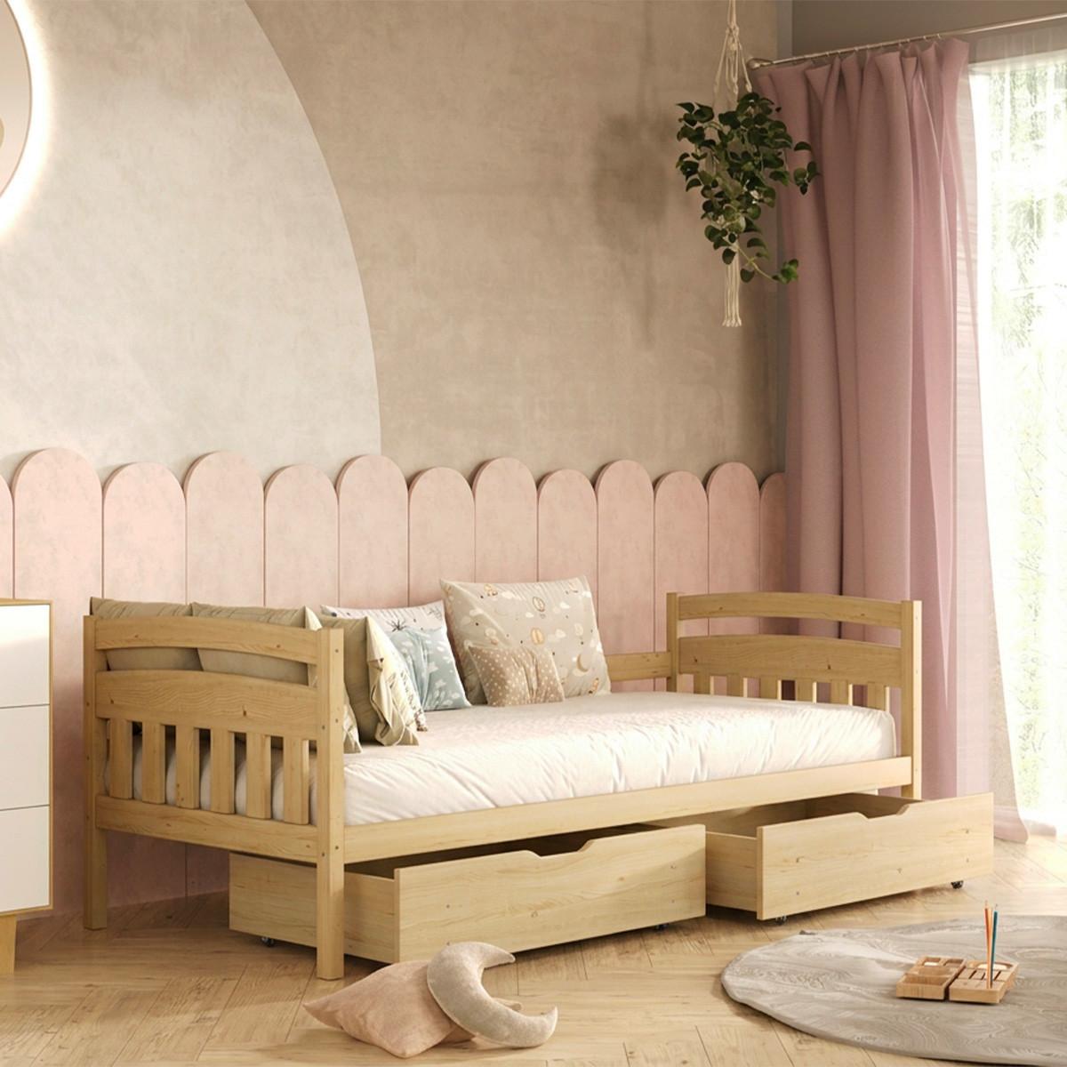 BETT 90/200 Tosia Holz - Braun, Holz (90/200cm) - Petits-meubles