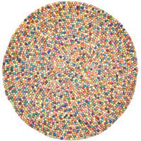 FILZTEPPICH Felty 120x120 cm - Multicolor, Textil (120/120cm) - THEKO