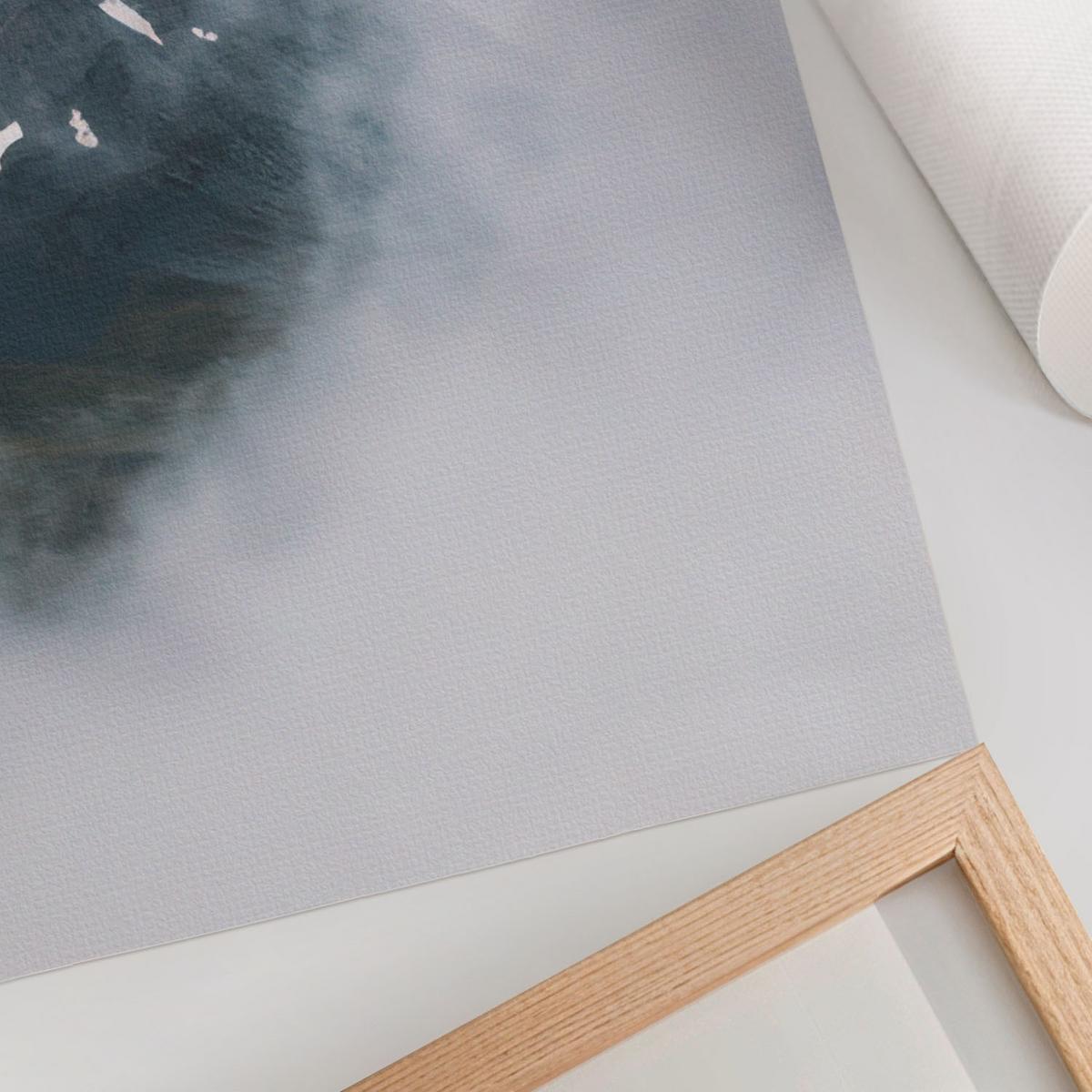 POSTER - 59x84 cm - Lunori - Bergpanorama - Grau, Textil (59/84/0.1cm) - TULUP