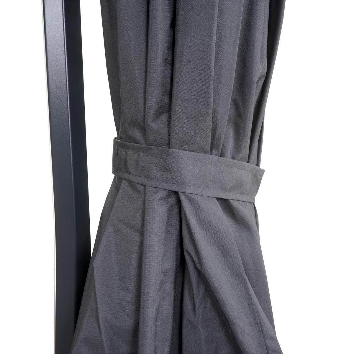 AMPELSCHIRM RUND Anthrazit - Anthrazit, Textil (300/300cm) - MCW
