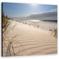 WANDBILD dünen am strand - Beige, Textil (50/50cm) - Feeby