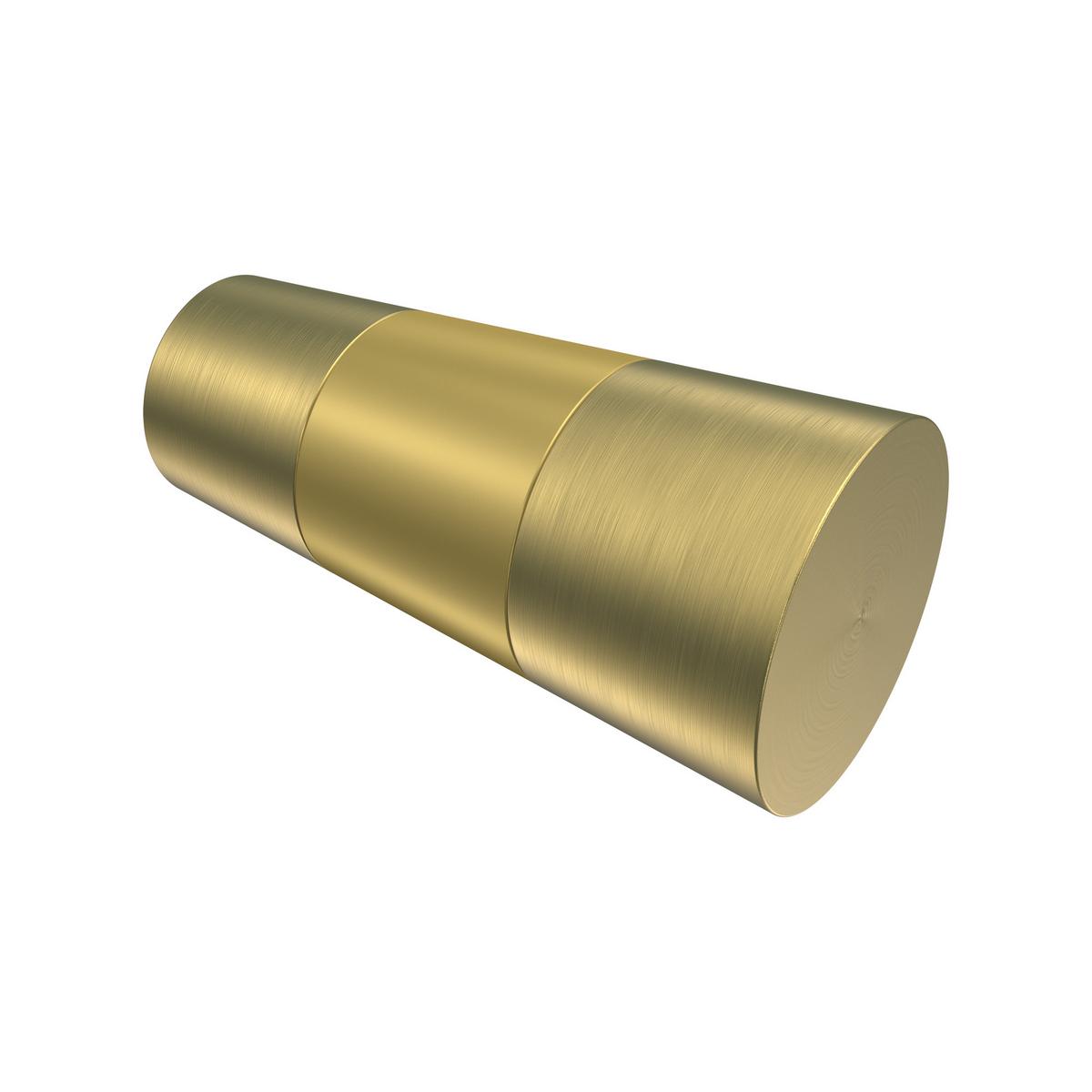 GARDINENSTANGE Prestige Tanara 120 cm, 1-läufig (ohne Ringe), 20 mm Ø Messing-Optik - Messingfarben/Goldfarben, Metall (120cm) - INTERDECO