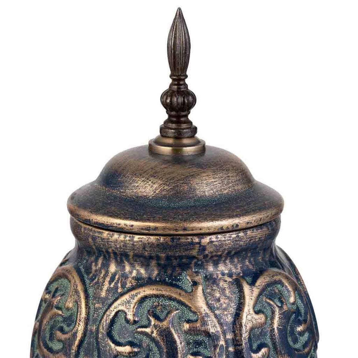 VASE aus Keramik, braun, 17x44cm - Braun, Keramik (44cm) - Wanderlust