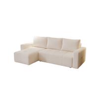 ECKSOFA Noha In Now Or Never - Creme, Holzwerkstoff/Textil (231/142cm) - Fun Möbel
