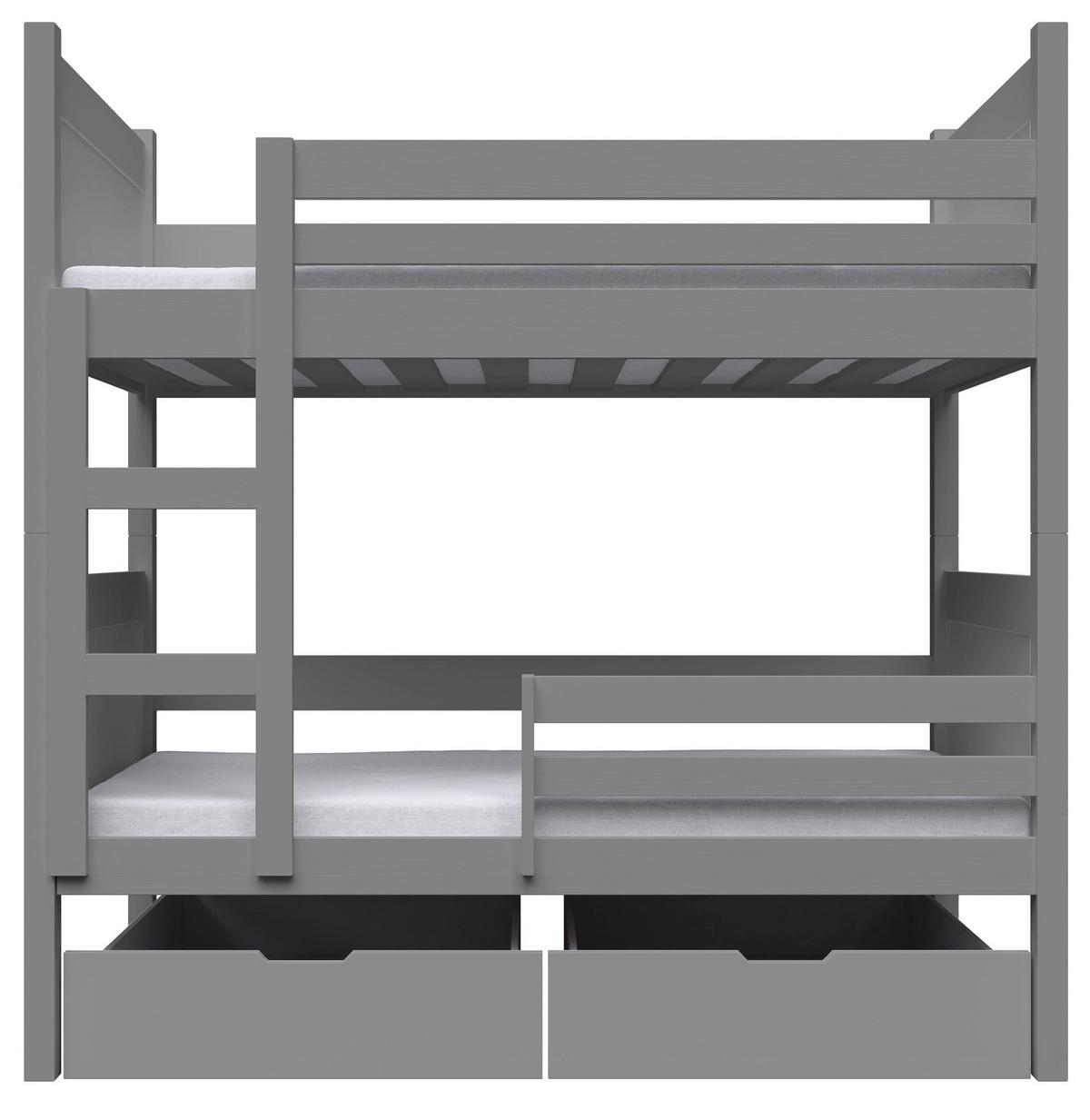 ETAGENBETT Frello 80x180 cm - Grau, Holz (80/180cm) - Selsey