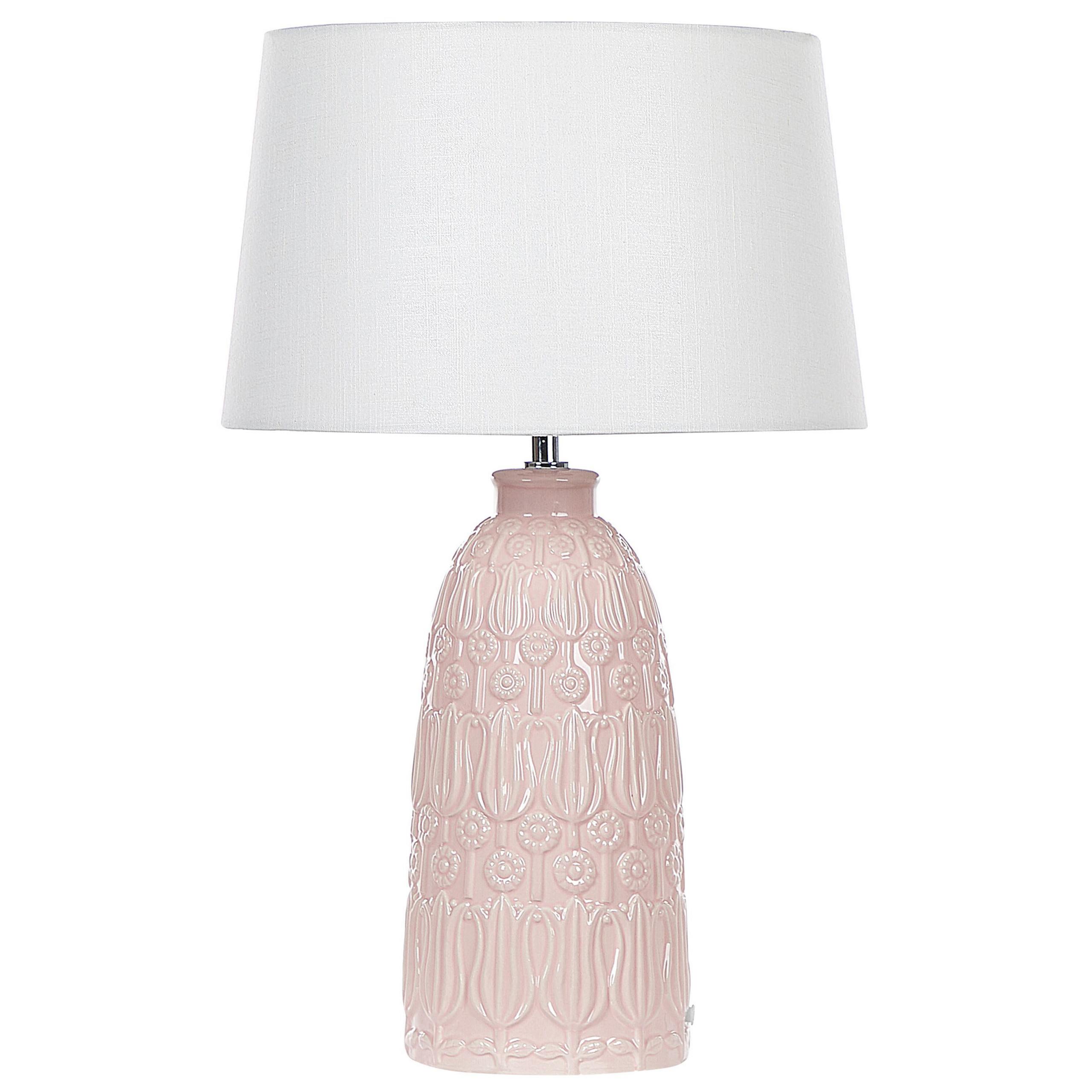 TISCHLAMPE Zarima 35/35/56 cm - Pink, Keramik (35/35/56cm) - Beliani