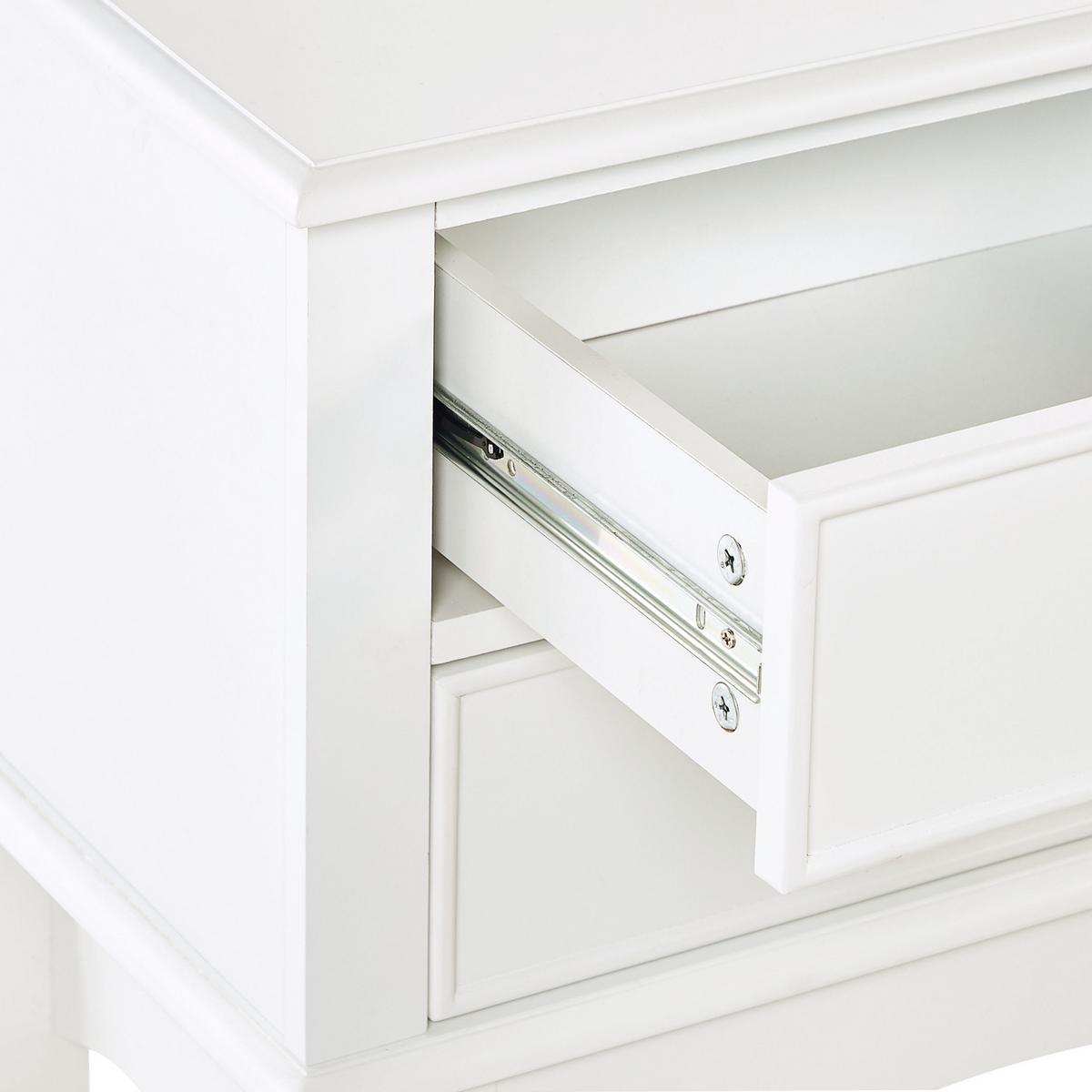 KONSOLENTISCH weiß mit 3 Schubladen Lamar - Weiß, Holzwerkstoff (35/91/75cm) - Beliani