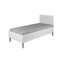 KINDERBETT Kubi ohne Schublade ohne Matratze Weiß 180/80 - Weiß, Holzwerkstoff (80/180cm) - RAUMHIRSCH FURNITURE