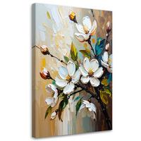 LEINWANDBILD Blumen 20x30cm - Beige, Textil (20/30cm) - Feeby