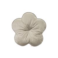 KISSEN-BLUME Samt&Sonders taupe 50 cm Ø - Taupe, Textil (50cm) - beties Heimtextil