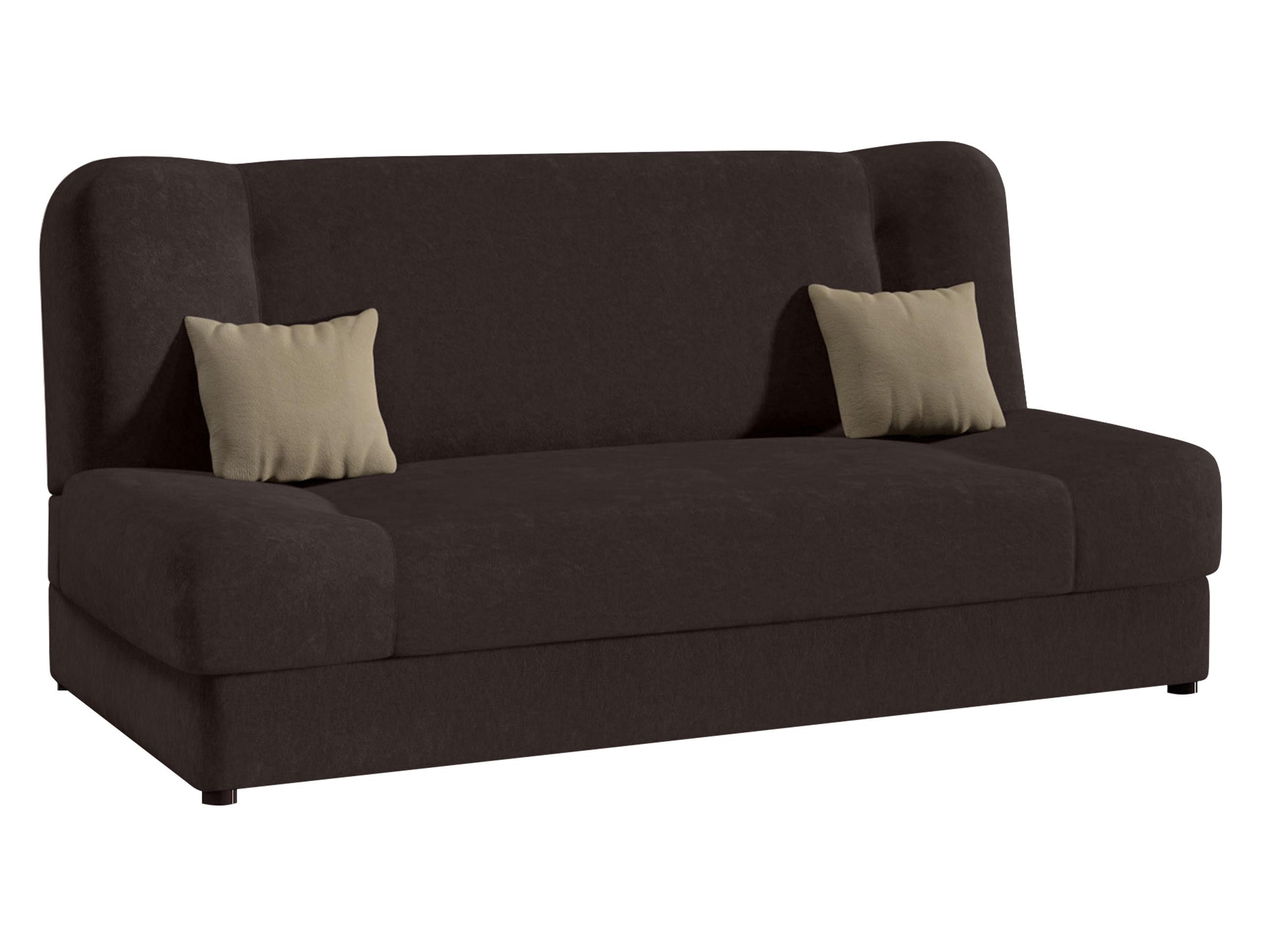 SCHLAFSOFA Jonas Style - Dunkelbraun, Holz/Textil (195/86/87cm)