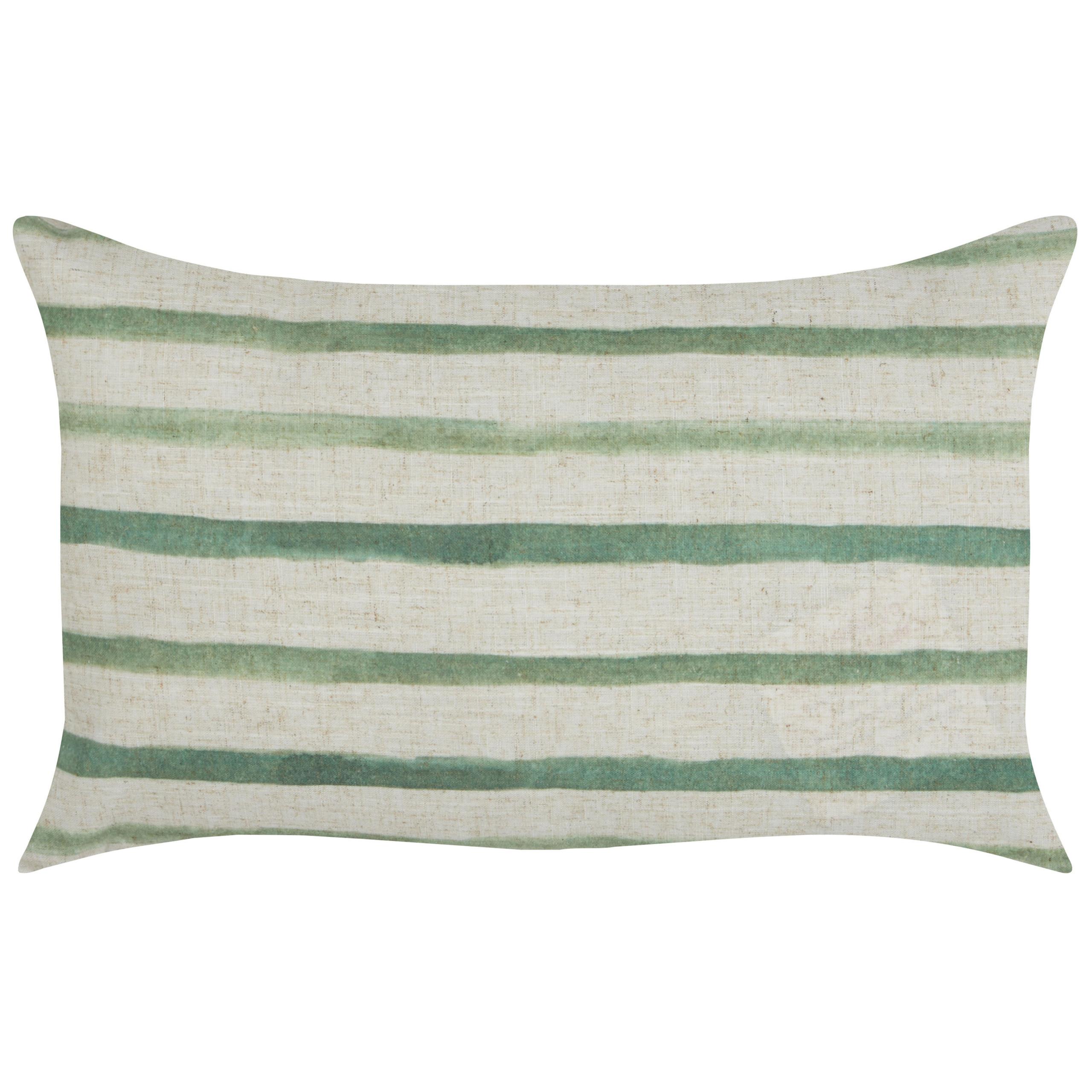 DEKOKISSEN Grün 50/30 cm Kafra - Beige/Grün, Textil (50/30cm) - Beliani