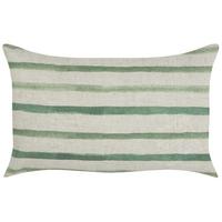 DEKOKISSEN Grün 50/30 cm Kafra - Beige/Grün, Textil (50/30cm) - Beliani
