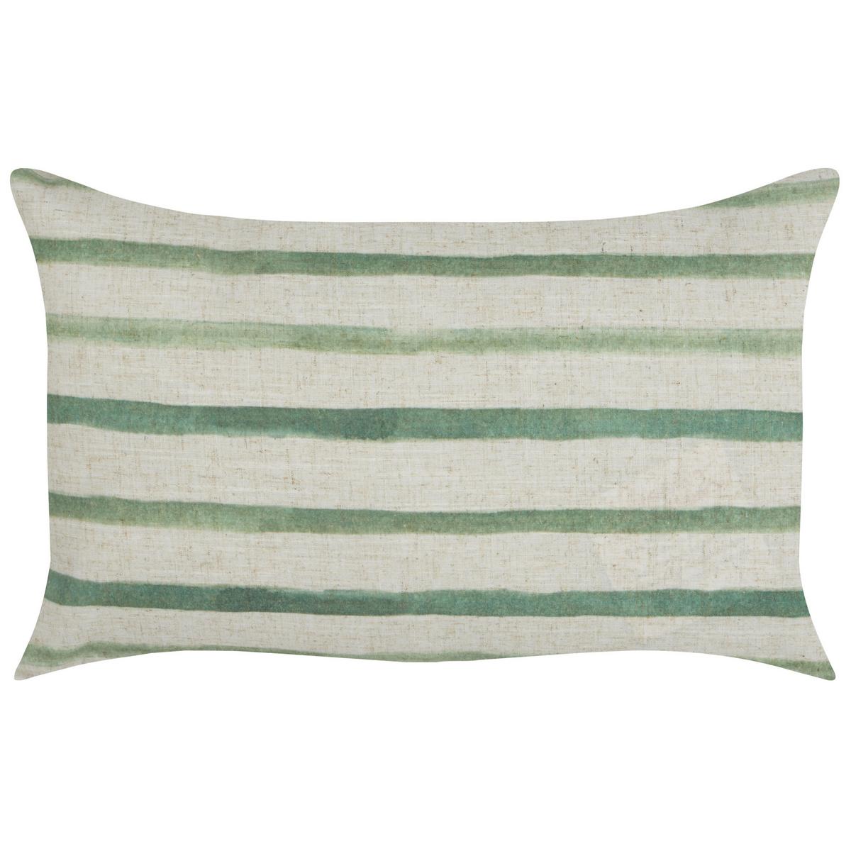 DEKOKISSEN 2er-Set Grün 50/30 cm Kafra - Beige/Grün, Textil (50/30cm) - Beliani