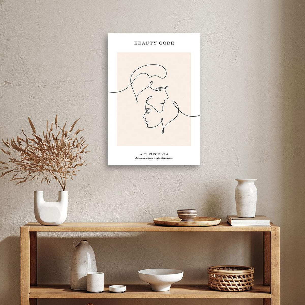 KUNSTDRUCK Beige 40/60 cm - Beige, Textil (40/60cm) - KUNSTLOFT