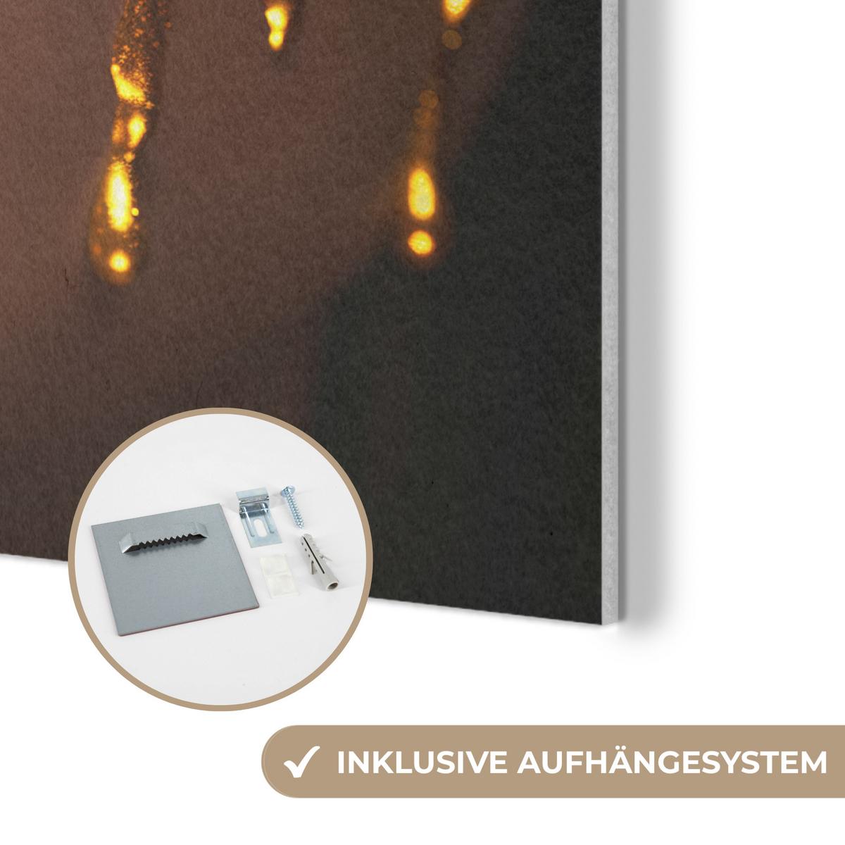 AKUSTIKBILD Frau - Gold - Luxus - Porträt Akustikpaneele 90x60 cm - Goldfarben, Kunststoff (90/60/0.9cm) - MuchoWow