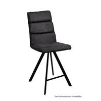THEKENSTUHL drehbar (6er-Set) Devinne 47x109x60 Schwarz/Anthrazit - Anthrazit/Schwarz, Kunststoff (60/109/47cm) - 58aufmkessel