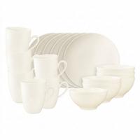 FRÜHSTÜCKSSERVICE Savona Fine Diamond creme 18-tlg. - Creme, Keramik (2/2/2cm) - Seltmann Weiden