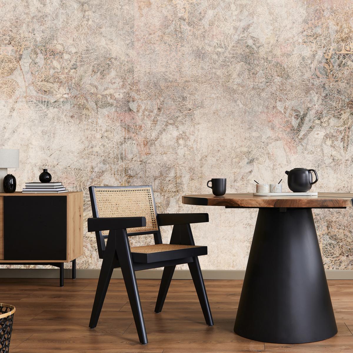 FOTOTAPETE Abstraktion Mosaik Ornamenten Beton 250x175 - Beige/Braun, Papier (250/175cm) - Muralo