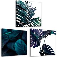 KUNSTDRUCK Türkis 120/40 cm - Türkis/Weiß, Textil (120/40cm) - KUNSTLOFT