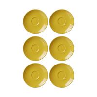 ESPRESSOUNTERTASSEN Doppio Gelb ø 12 cm 6er Set - Gelb, Keramik (12cm) - Ritzenhoff Breker