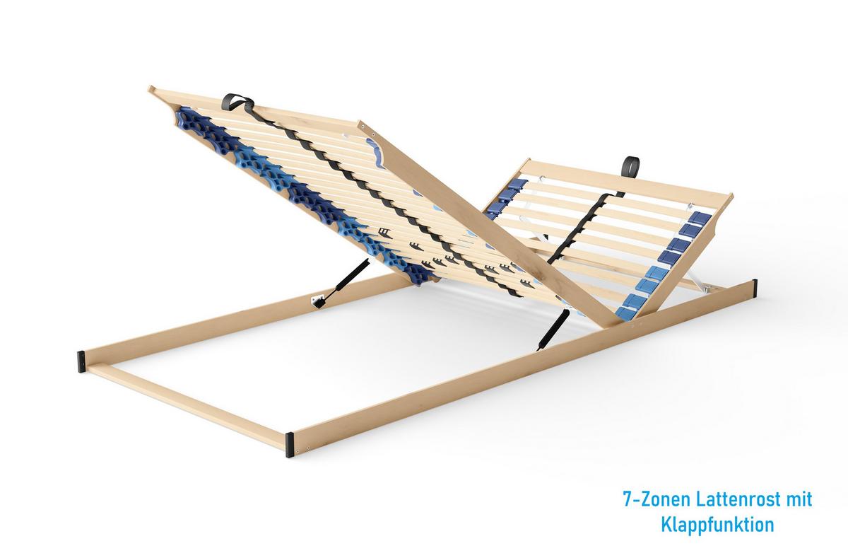 POLSTERBETT bali Coffee 200 x 200 x 40 cm Bettkasten Mit hochwertiger Matratze H2 (bis 100 kg) und Lattenrost - Braun, Holz (200/200cm) - Halmon Schlafkomfort Betten 