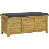 GARTENSCHRANK - GARTENTRUHE gana Braun - Braun, Holz (60/54/125cm) - Habitat Garten