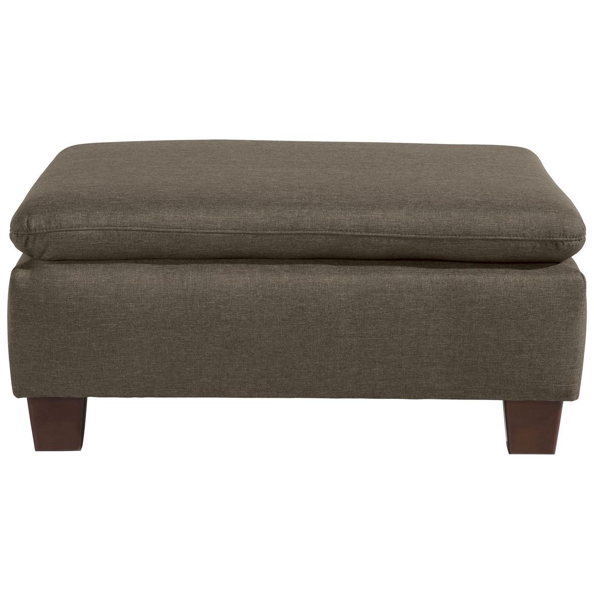 POLSTERHOCKER Kaylil Flachgewebe sahara - Sahara, Kunststoff (90/43/60cm) - 58aufmkessel
