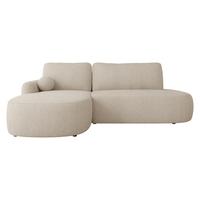 ECKSOFA Loridu O Premium, Seite: Links - Schwarz/Naturfarben, Holz/Kunststoff (274/174cm) - MIRJAN24