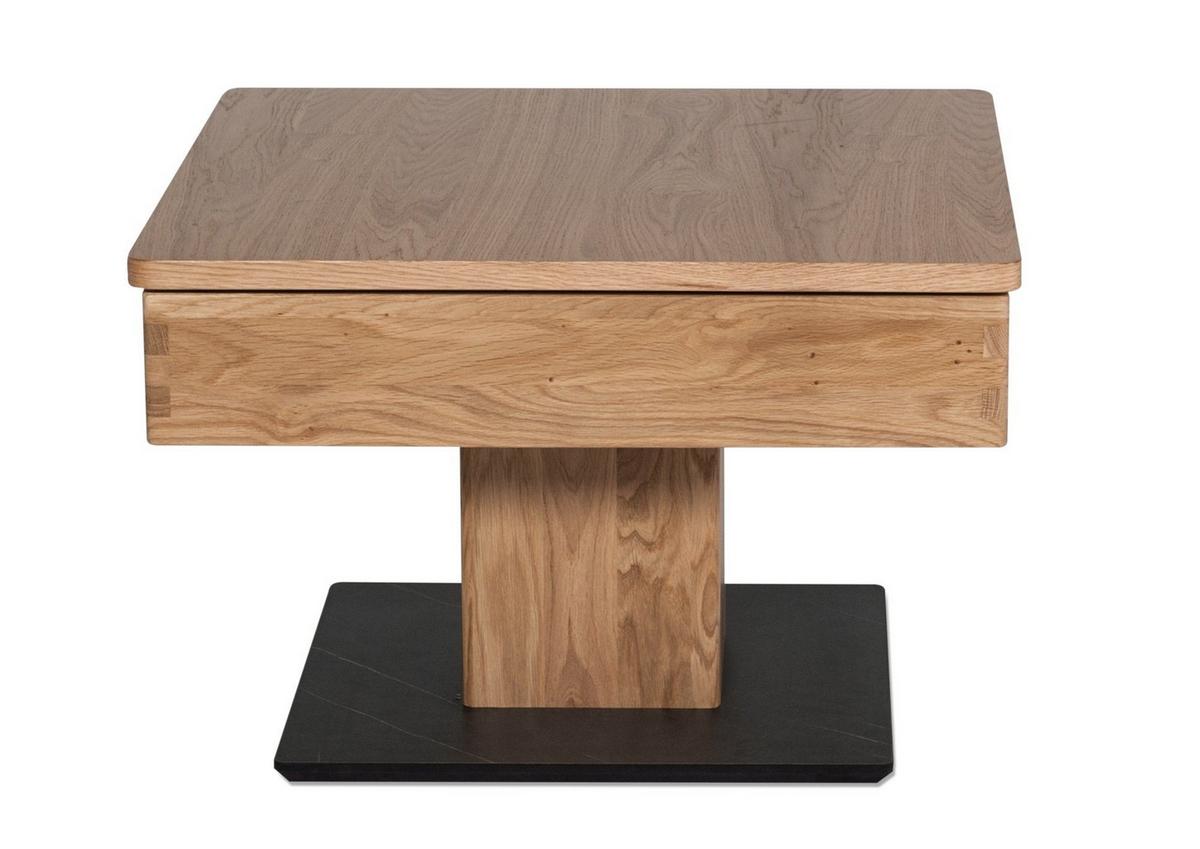 FUNKTIONSTISCH Cele 67x67x43 höhenverstellbar;diagonal verschiebbar Wildeiche - Wildeiche, Holz (67/67/43cm) - 58aufmkessel