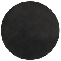 TREND VELOURS TEPPICH JOY RUND - Schwarz, Textil (100/100cm) - Snapstyle