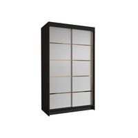 SCHIEBETÜRENSCHRANK Vigo IV - Goldfarben, Holzwerkstoff/Metall (100/200/58cm) - MIRJAN24