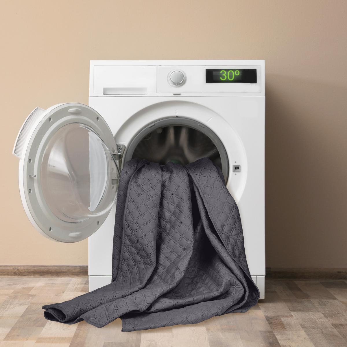 TAGESDECKE Olivia 220/240 cm Anthrazit - Anthrazit, Textil (220/240cm) - Beautissu 