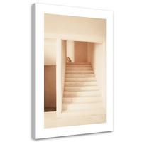 WANDBILD ästhetische treppe - Beige, Textil (40/60cm) - Feeby