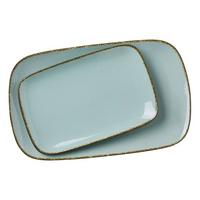 SERVIERPLATTEN-SET Casa Blau - Blau, Keramik (2/2/2cm) - Ritzenhoff Breker