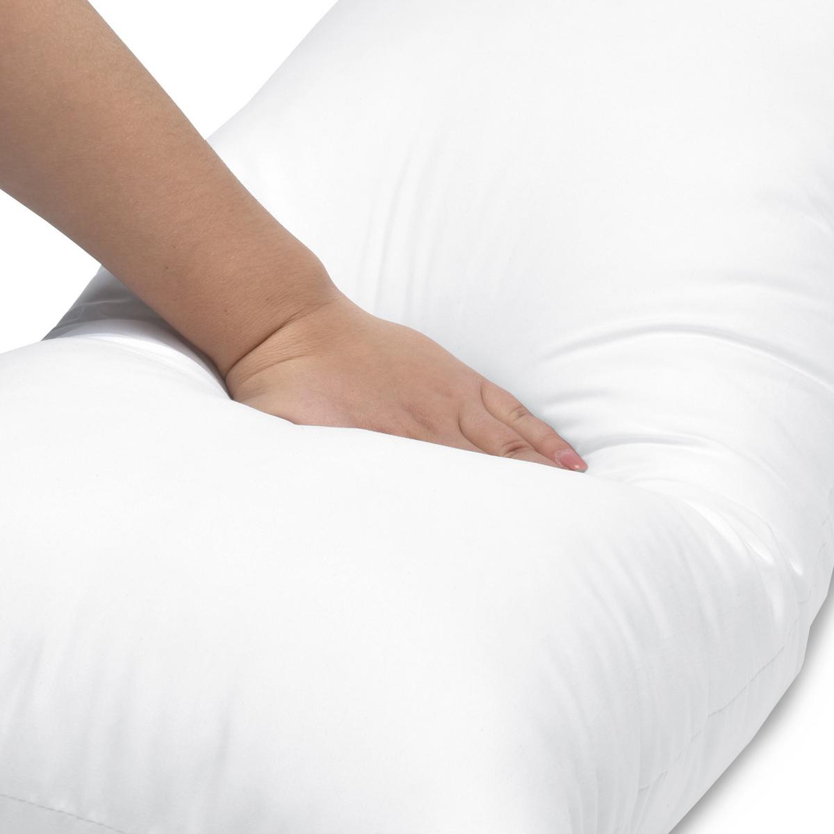 KOPFKISSEN BeauNuit UK 40/80cm 2tlg - Weiß, Textil (40/80cm) - Beautissu 