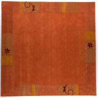 HANDTUFTTEPPICH Royal Ganges 200x200 cm - Terracotta, Textil (200/200cm) - THEKO