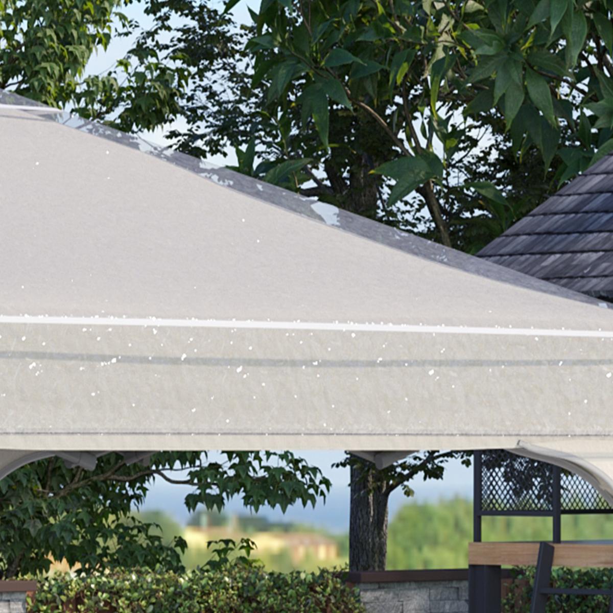ABDECKUNG für Pavillon Kunststoff Transparent - Transparent, Kunststoff (300/80/300cm) - Outsunny
