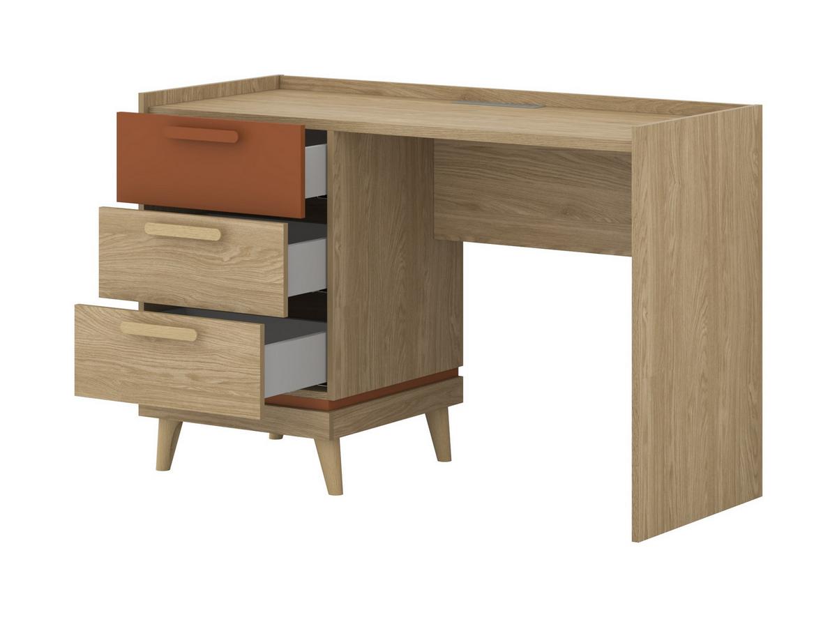 SCHREIBTISCH ACARA 120x50x79,5 cm Bürotisch Computertisch, Eichefarben - Eichefarben, Holzwerkstoff (50/120/79.5cm) - MASSENO