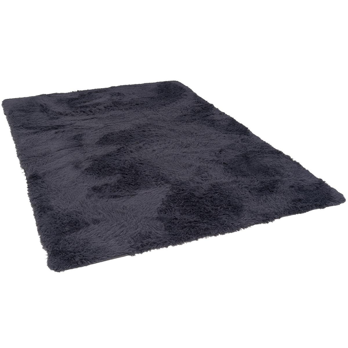 HOCHFLOR SHAGGY TEPPICH FLUFFY - Anthrazit, Textil (120/170cm) - Pergamon