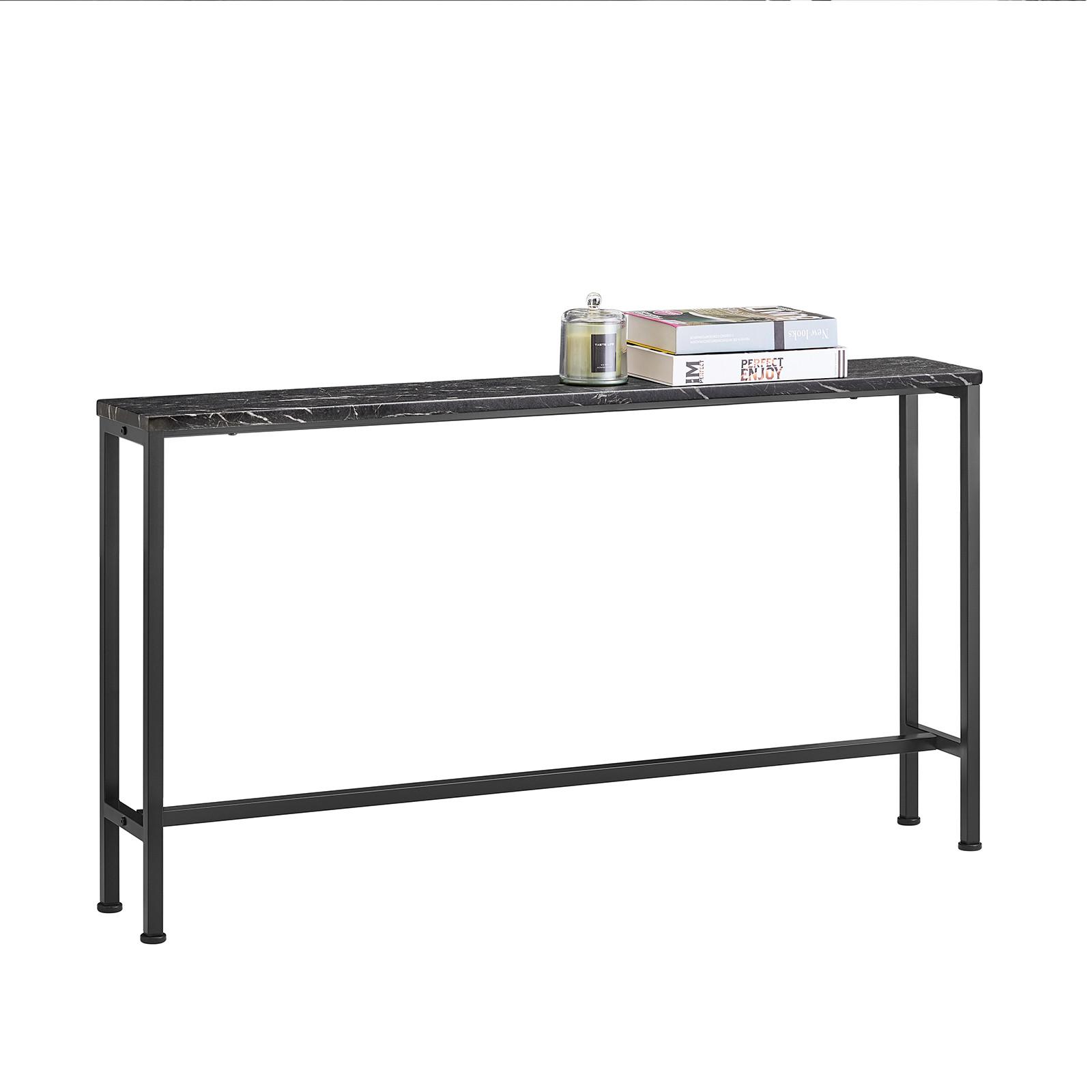 KONSOLENTISCH Schwarz - Schwarz, Holzwerkstoff/Metall (20/120/65cm) - SoBuy