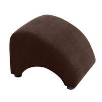 POLSTERHOCKER Kajsa Velourstoff braun - Braun, Kunststoff (52/37/54cm) - 58aufmkessel