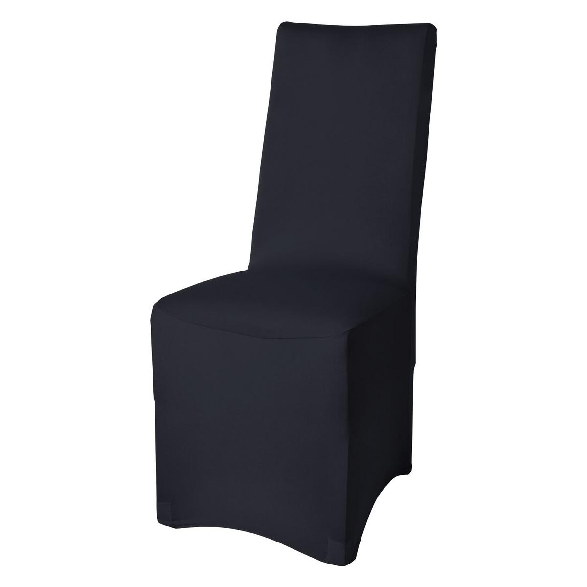 STUHLHUSSE Leona Stretch Bankett 95x45cm Schwarz (4tlg) - Schwarz, Textil (45/95cm) - Beautissu 